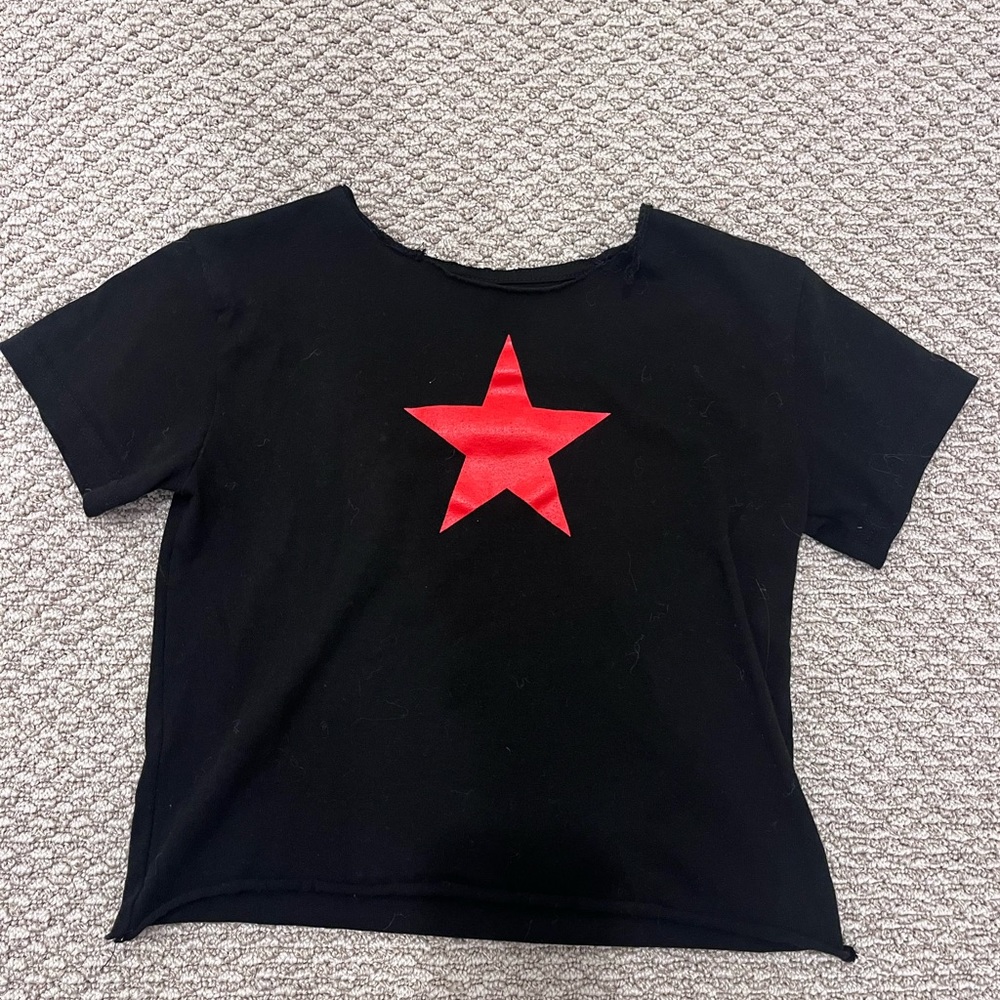 Romantic Blue Star Tee black